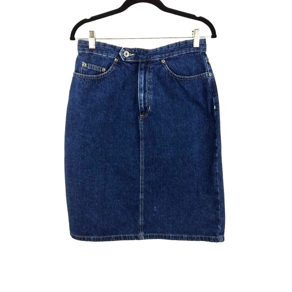 Liz Claiborne Dresses & Skirts - Vintage Liz Claiborne 90's High Waist Jean Skirt